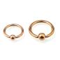 Preview: Rose Gold Steel Klemmkugelring