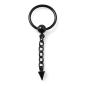 Preview: Black Steel BCR 1,6x13mm mit Clip-in Ball & Chain 316L