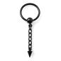 Preview: Black Steel BCR 1,6x13mm mit Clip-in Ball & Chain 316L