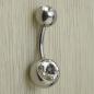 Preview: Bauchnabelpiercing mit zwei Kristallen