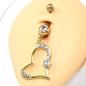Preview: Nabelpiercing Gold-Style Herz