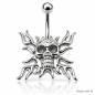 Preview: Fashion Steel Bauchnabel Banana im Totenkopf Casting Design