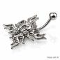 Preview: Fashion Steel Bauchnabel Banana im Totenkopf Casting Design