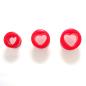 Preview: Acrylic Red Heart Double Flared Tunnel