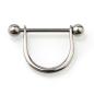 Preview: Brustpiercing mit Bügel 1,6 x 16 mm