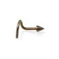 Preview: Titan Baby Cone Nostril Stud 1.0 mm Bronze