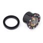 Preview: Funky Tunnel Black Cat - Schwarze Katze 12 mm  offen