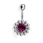 Preview: Jewelled Solarbell - Bauchnabel Piercing mit Kristall