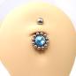 Preview: Jewelled Solarbell - Bauchnabel Piercing mit Kristall