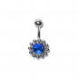 Preview: Jewelled Solarbell - Bauchnabel Piercing mit Kristall