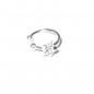 Preview: Silver Nose Ring Jewelled Star