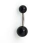 Preview: Bauchnabelbanane Gemstone-Kugeln Black Onyx