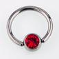 Preview: Lippenbändchen Piercing Ring Rot