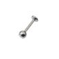 Preview: Titan Micro-Nasenstecker mit Kristall
