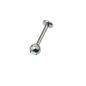 Preview: Titan Micro-Nasenstecker mit Kristall