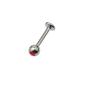 Preview: Titan Micro-Nasenstecker mit Kristall