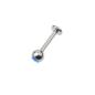 Preview: Titan Micro-Nasenstecker mit Kristall