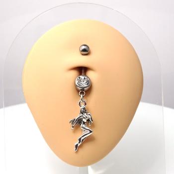 Bauchnabelpiercing mit Anhänger 