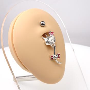 Nabelstecker Katzenmotiv