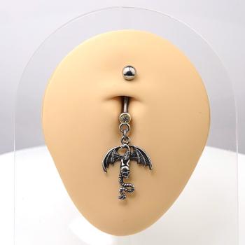 Bauchnabelpiercing Drache