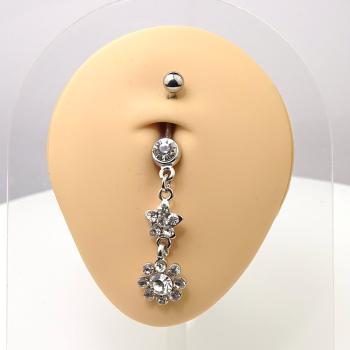 Bauchnabelpiercing Blumen