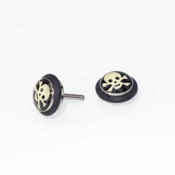 Preview: Fake-Piercing Plug Totenkopf