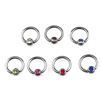 Lippenbändchen Piercing mit Kristall