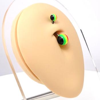 Preview: Steel Rastafari Bauchnabel Banana