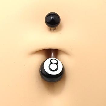 Steel Eight Ball Bauchnabel Banana