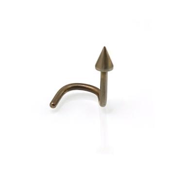 Titan Baby Cone Nostril Stud 1.0 mm Bronze