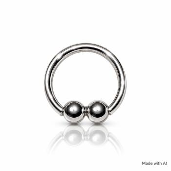 Doppel Klemmkugel Ring