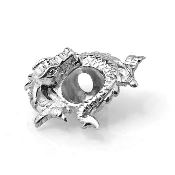 Silver Orbital (Nabel-Schild) Dragon Style 01