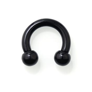 schwarzer circular barbell