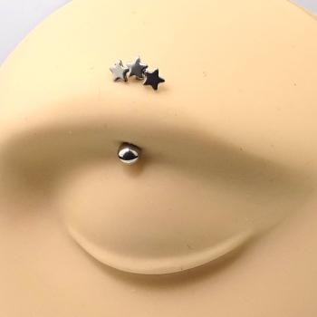 Augenbraue-Piercing - Triple Star