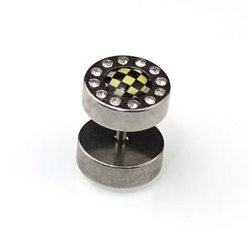 Preview: Fake Plug - Checkered Black & White
