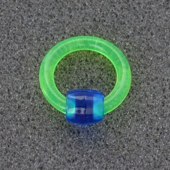 Preview: Fluoro Klemmkugel- Piercingring