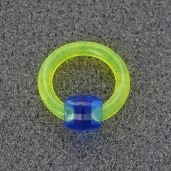 Preview: Fluoro Klemmkugel- Piercingring