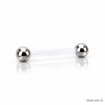 Preview: PTFE Barbell mit Stahlkugeln