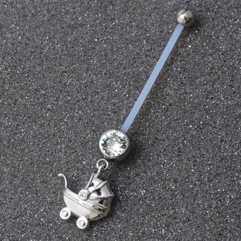 Schwangerschaftspiercing "Kinderwagen"