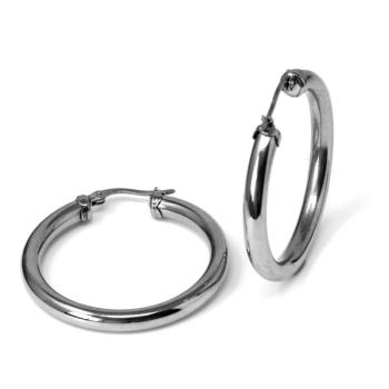 Steel Ohrstecker mit Kristall in Dreieckform