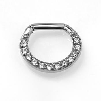 Steel Multi Jewelled Septum -  Nasenring