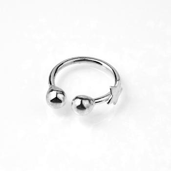 Preview: Silver Nose Ring Star
