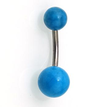 Bauchnabelbanane mit Gemstone-Kugeln Halbedelstein Türkis