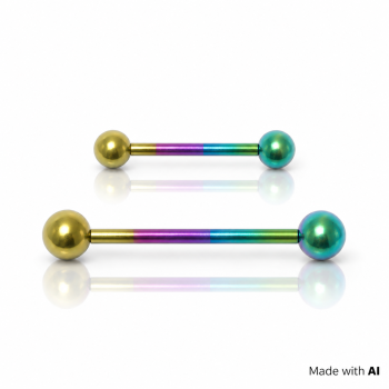 Titan Barbell regenbogenfarbig