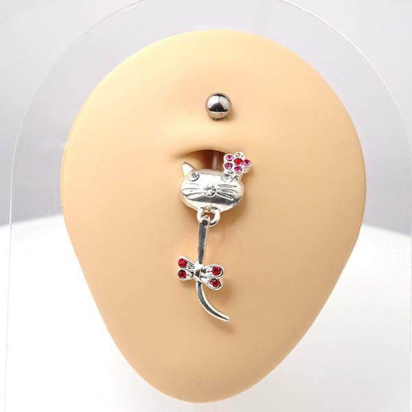 Nabelstecker Katzenmotiv