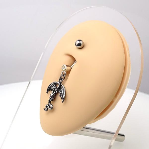 Bauchnabelpiercing Drache
