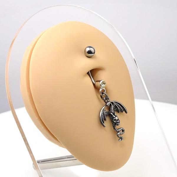 Bauchnabelpiercing Drache