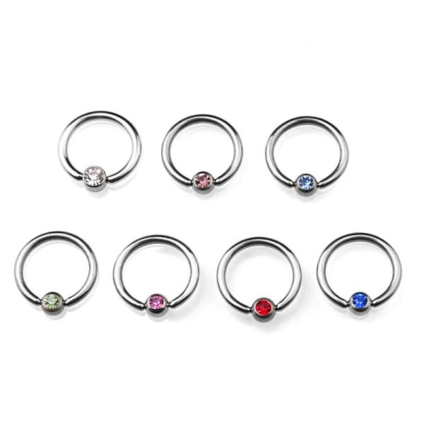 Lippenbändchen Piercing mit Kristall