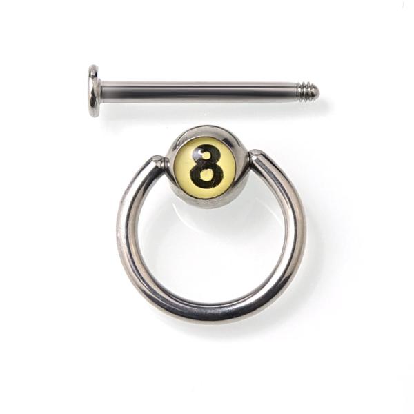 Labret Stud - Lippenstecker - zerlegt