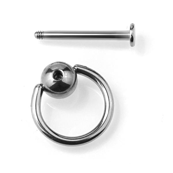 Labret Stud - Lippenstecker - Rückseite